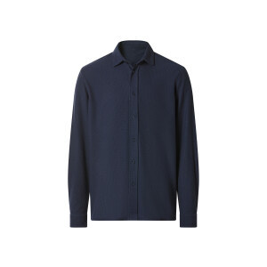 esmara Men Heren overhemd (Marineblauw, M (39/40))
