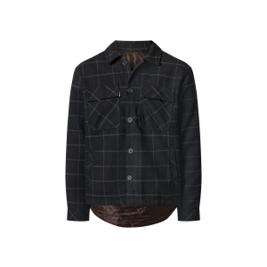 esmara Men Heren overhemd (Donkerblauw, M)
