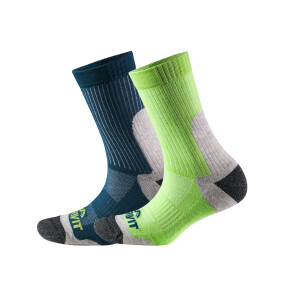 CRIVIT 2 Paar dames sportsokken (Blauw/groen, 37/38)