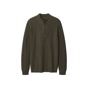 esmara Men Gebreide heren trui (Olijfgroen, XL)