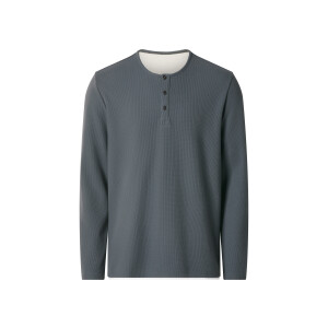 ESMARA MEN Heren longsleeve (Blauw, M)