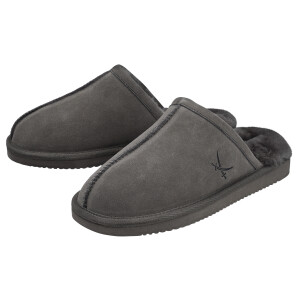 SANSIBAR Heren pantoffels met lamswol (41)