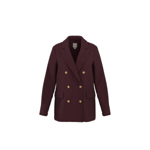 ESMARA Dames bouclé blazer (Bordeaux, 44)