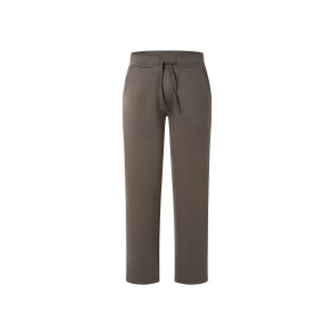 ESMARA MEN Heren joggingbroek van scubastof (Bruin, L)
