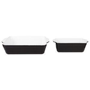 SILVERCREST Ovenschalen (Set van 2 klein/zwart)