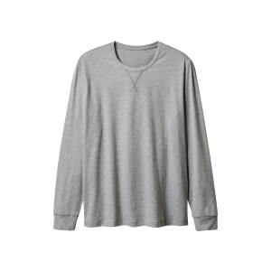 esmara Men Heren thermoshirt - Plus size (Grijs, XXL)