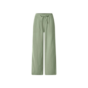 ESMARA Mousseline dames broek (Groen, XS (32/34))