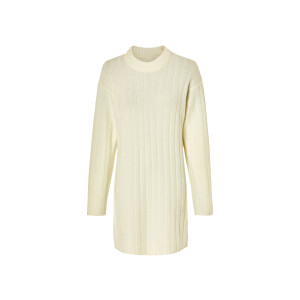 esmara Gebreide dames jurk (Wit, XS (32/34))