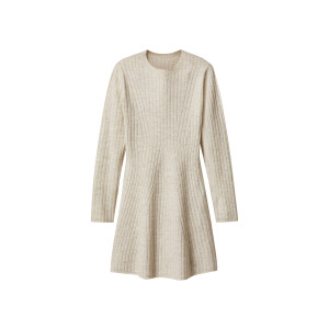 esmara Gebreide dames jurk (Wit, M (40/42))