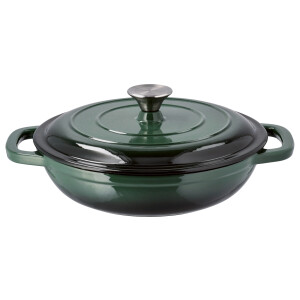 SILVERCREST Gietijzeren pan 26 cm 2,4 L (Groen)