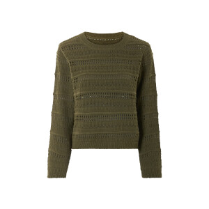 esmara Gebreide trui dames (Kaki, L (44/46))