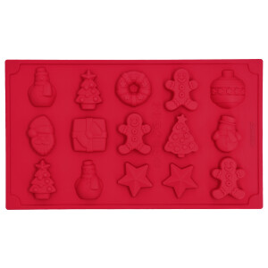 SILVERCREST Siliconen bakvorm of pralinevorm (Pralinevorm Kerst)