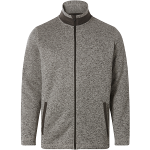 ESMARA MEN Heren gebreid fleecevest, plus size (Beige/bruin, 4XL)