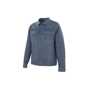 LIVERGY Heren spijkerjas (Blauw, XL)