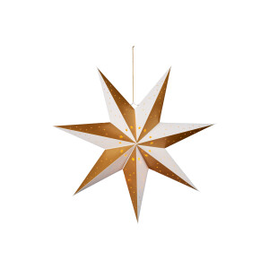 LIVARNO home LED-kerstster (Crème wit/goud)
