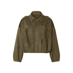 ESMARA Dames bomberjack in suède look (Kaki, S (36/38))