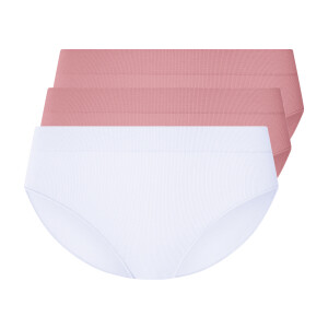 esmara 3 dames slips (Roze/wit, S (36-38))
