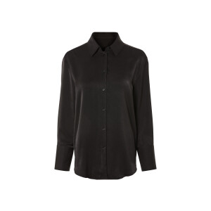 esmara Satijnen dames blouse (34, Zwart)