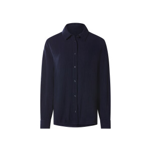 esmara Mousseline dames blouse (Marineblauw, L (44/46))