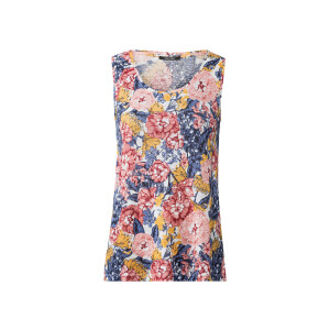 esmara Linnen dames top (M (40/42), bloemen)