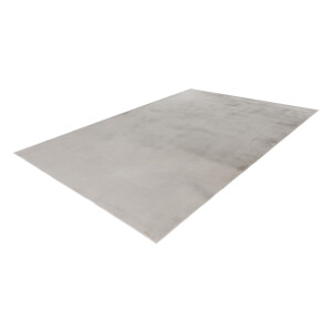 KAYOOM Vloerkleed Surfacer - laagpolig & moderne glans (225, Zilver, 80 x 150 cm)