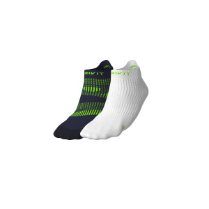 CRIVIT 2 Paar hardloopsokken (Donkerblauw/wit, 43/44)
