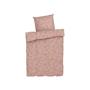 LIVARNO home Microfiber satijnen beddengoed, ademend, 140 x 200 cm (let op: LV OSNL) (Lichtroze)