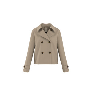 ESMARA Dames korte trenchcoat (Beige, 38)