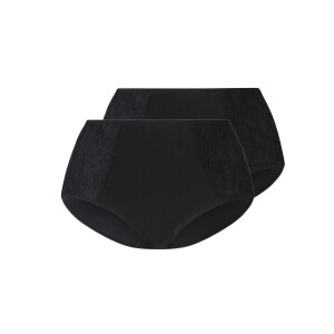 esmara 2 Dames onderbroeken - plus size (Zwart, L (44/46))