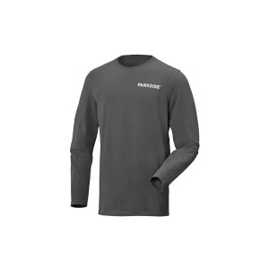 PARKSIDE Heren longsleeve, Fan Edition (Grijs, XXL)
