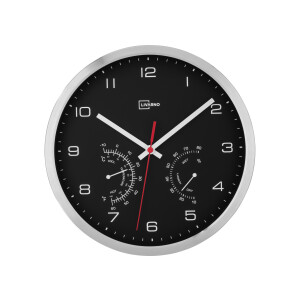 LIVARNO home Radiogestuurde wandklok (Zilver/zwart)