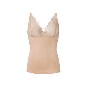esmara Corrigerend dames hemd (XL (48/50), smalle bandjes/beige)