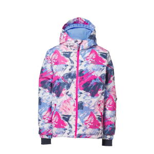 CRIVIT Kinder ski-jas (roze/marineblauw/lichtblauw, 122/128)