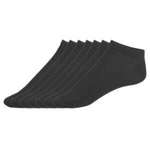 esmara 7 paar dames sneakersokken (Zwart, 35-38)