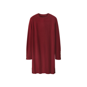 ESMARA Gebreide dames jurk (Rood, XS (32/34))