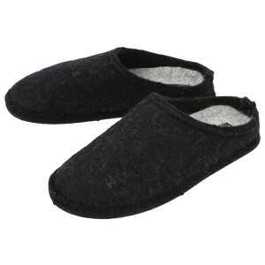 ESMARA MEN Heren pantoffels van vilt (Zwart, 43)