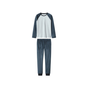 esmara Pluche kinder pyjama (Lichtblauw/donkerblauw, 146/152)