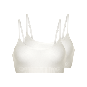 esmara 2 Dames bustiers (Wit, S (36-38))