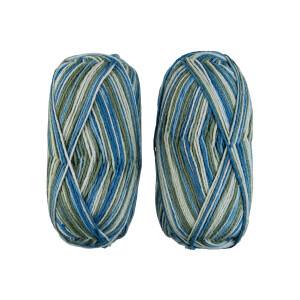 crelando Wollen breigaren (Blauw/groen)