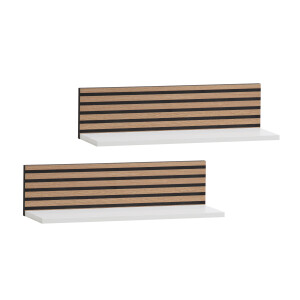 Schildmeyer Set van 2 wandplanken Ryker (mat wit)