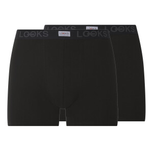 LOOKS by Wolfgang Joop Set van 2 heren boxers (Zwart, M)
