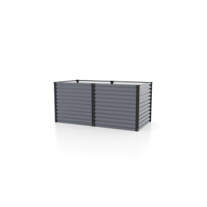 Vitavia Metalen hoge kweekbak Meta - 63 of 86 cm hoogte (858, graniet/zwart)