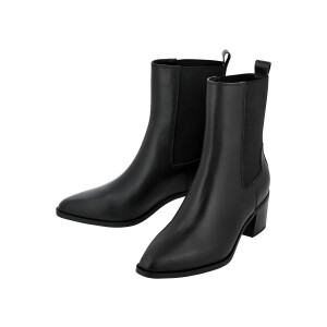esmara Leren dames chelsea boots (Zwart, 40)