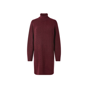 ESMARA Dames gebreide jurk (Bordeaux, XS (32/34))