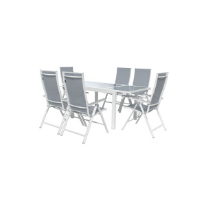 LIVARNO home Aluminium tuinset Houston 7-delig