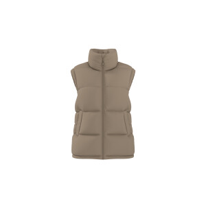 ESMARA Dames gewatteerde bodywarmer (Beige, S (36/38))