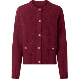 ESMARA Dames cardigan (Bordeaux, L (44-46))