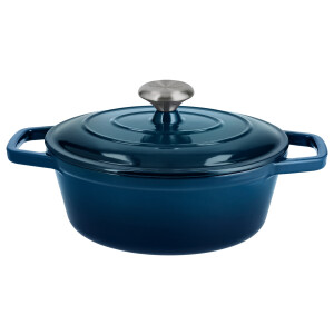 SILVERCREST Gietijzeren braadpan, Ø24 cm (Blauw)