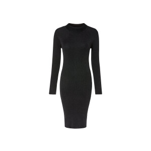 esmara Gebreide dames jurk (Zwart, XS (32/34))