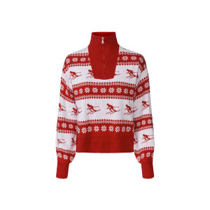 esmara Dames gebreide schipperstrui (S (36/38), Rood)
